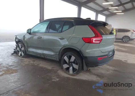 2023 Volvo Xc40 Recharge Pure Electric Twin Ultimate z USA, uszkodzony, nr VIN YV4ED3UM0P2082249